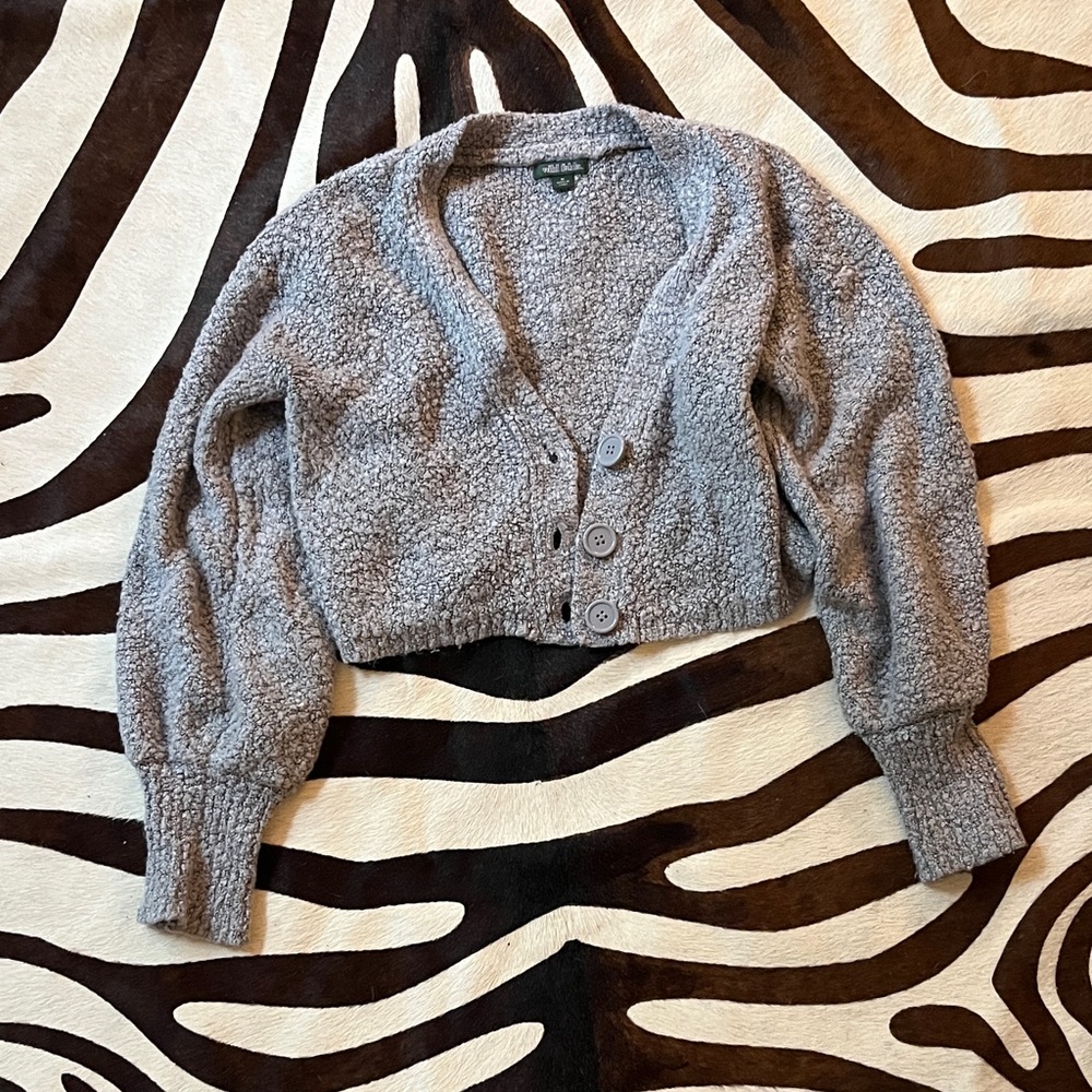 Wild Fable Gray Button-Up Cardigan